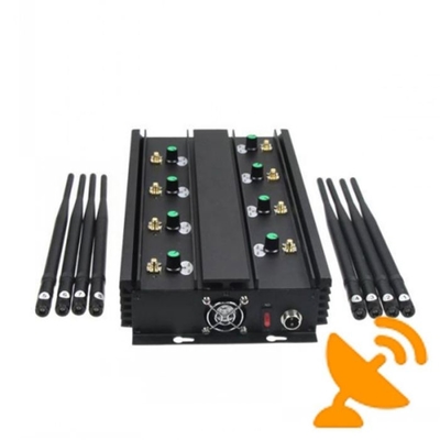 Justierbares 8 Band UHFvhf-Störsender-Gerät, zum des Handy-Signals 16W zu blockieren