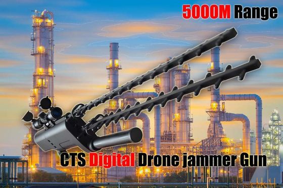 Qualität  Handheld Portable Drone Jammer Gun Lightweight Super Range For Military usine
